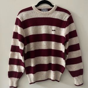 LE TIGRE Vintage Wool Striped Sweater Size Medium